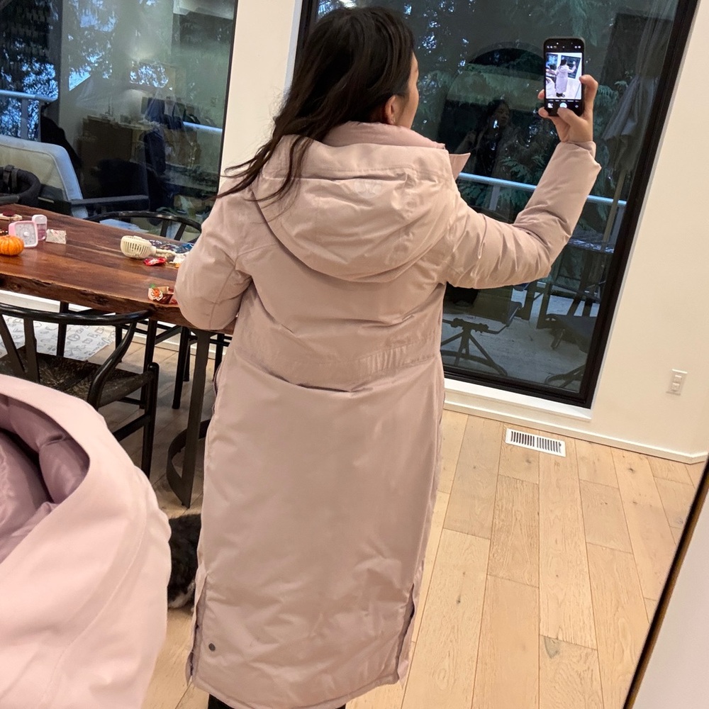 Lululemon Long Pink Down-Filled Puffer Coat - Picture 3 of 10